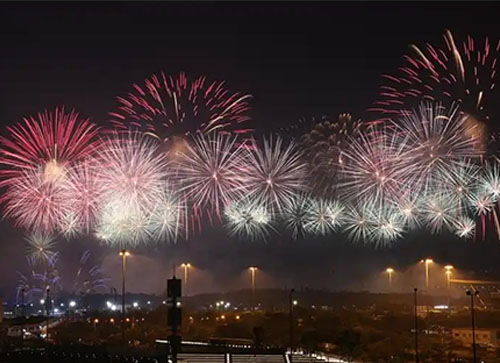 图木舒克市焰火晚会